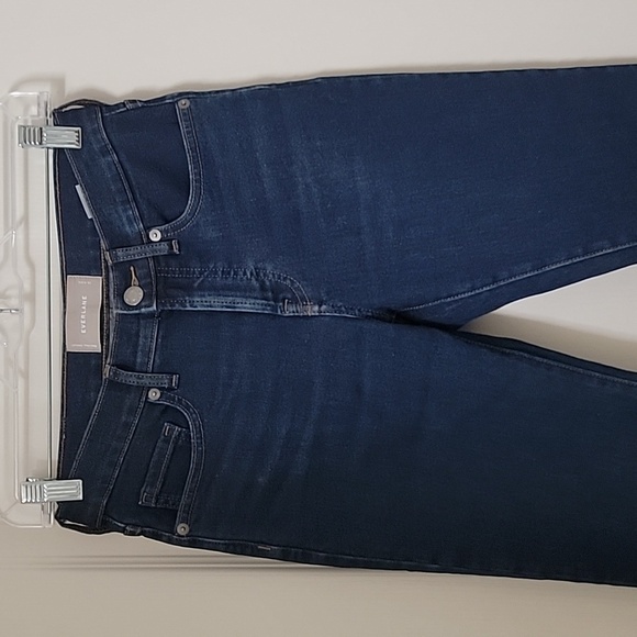 Everlane, Size 26. Ankle, Mid Rise Jeans, Dark Wash, GUC - Picture 9 of 12